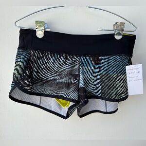 Lululemon 2016 Seawheeze Speed Shorts - Tofino Teal- limited Edition-Size 6